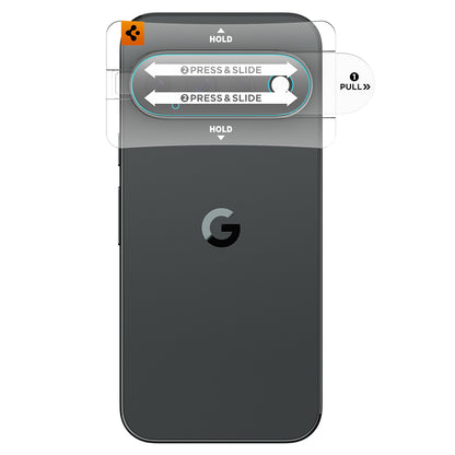 Schutzfolie für die Rückkamera Spigen GlastR EZ FIT Optik Pro für Google Pixel 11 Pro XL, gehärtetes Glas, 2er-Set, schwarz AGL11489