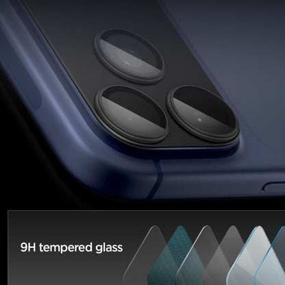 Schutzfolie für die Rückkamera Spigen GlastR EZ FIT Optik Pro XL für Apple iPhone 17 Pro Max, Gehärtetes Glas, Schwarz