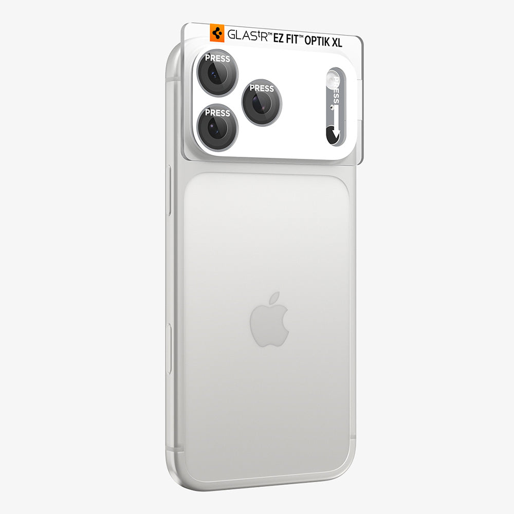 Schutzfolie für die Rückkamera Spigen GlastR EZ FIT Optik Pro XL für Apple iPhone 18 Pro Max, gehärtetes Glas, Silber AGL12042