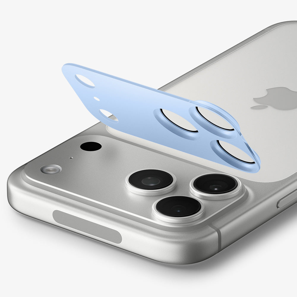 Schutzfolie für die Rückkamera Spigen GlastR EZ FIT Optik Pro XL für Apple iPhone 18 Pro Max, gehärtetes Glas, Blau AGL12041