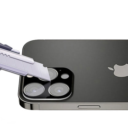 Techsuit Rückkamera-Schutzfolie für Apple iPhone 13 Pro Max / 13 Pro, gehärtetes Glas, schwarz