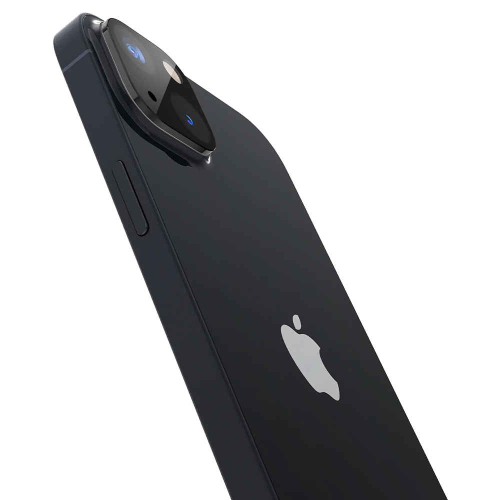 Techsuit Rückkamera-Schutzfolie für Apple iPhone 14 Plus / 14, gehärtetes Glas, Schwarz