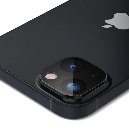 Techsuit Rückkamera-Schutzfolie für Apple iPhone 14 Plus / 14, gehärtetes Glas, Schwarz