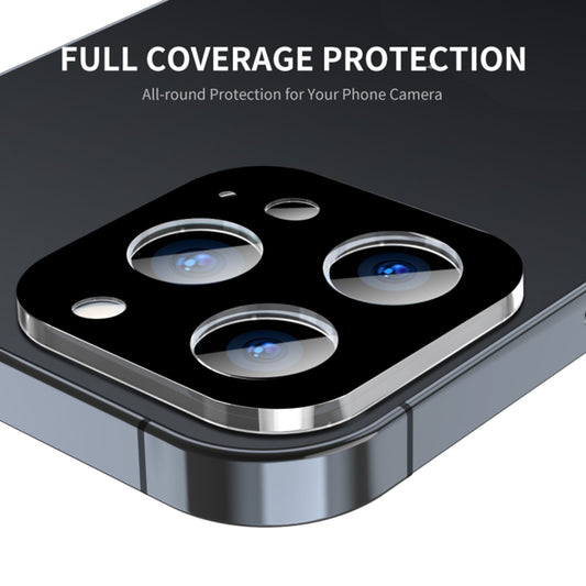 Techsuit Rückkamera-Schutzfolie für Apple iPhone 16 Pro Max / 16 Pro, gehärtetes Glas, schwarz
