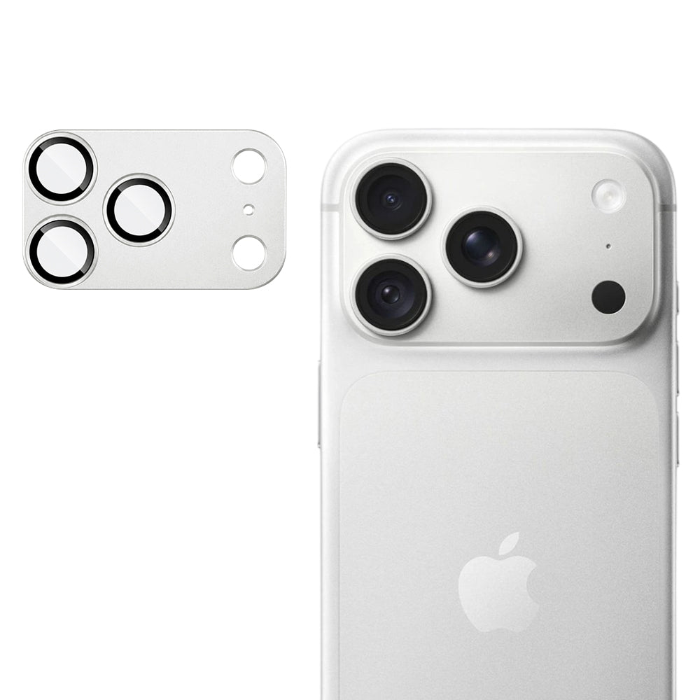 Techsuit Schutzfolie für die Rückkamera des Apple iPhone 18 Pro Max, gehärtetes Glas, Silberfarben
