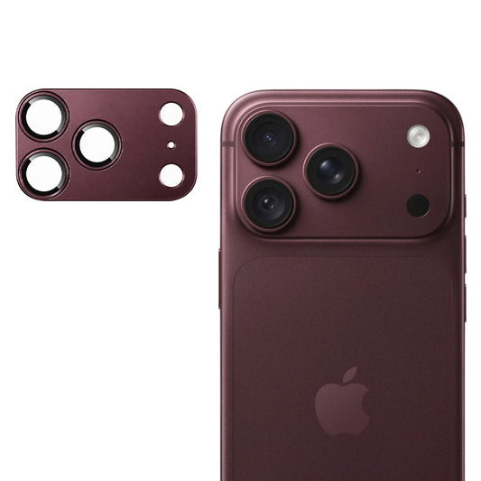 Techsuit Schutzfolie für die Rückkamera des Apple iPhone 18 Pro Max, gehärtetes Glas, Burgunderrot