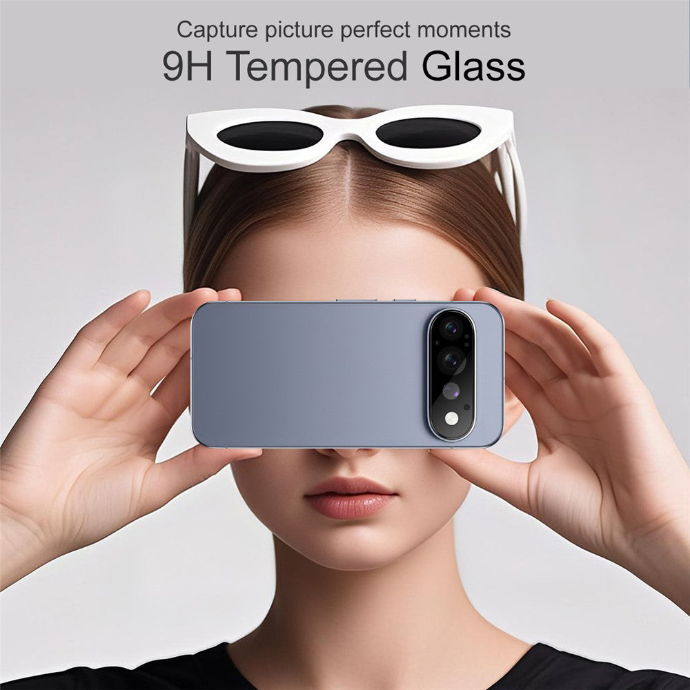 Techsuit Rückkamera-Schutzfolie für Google Pixel 11 Pro, gehärtetes Glas, schwarz