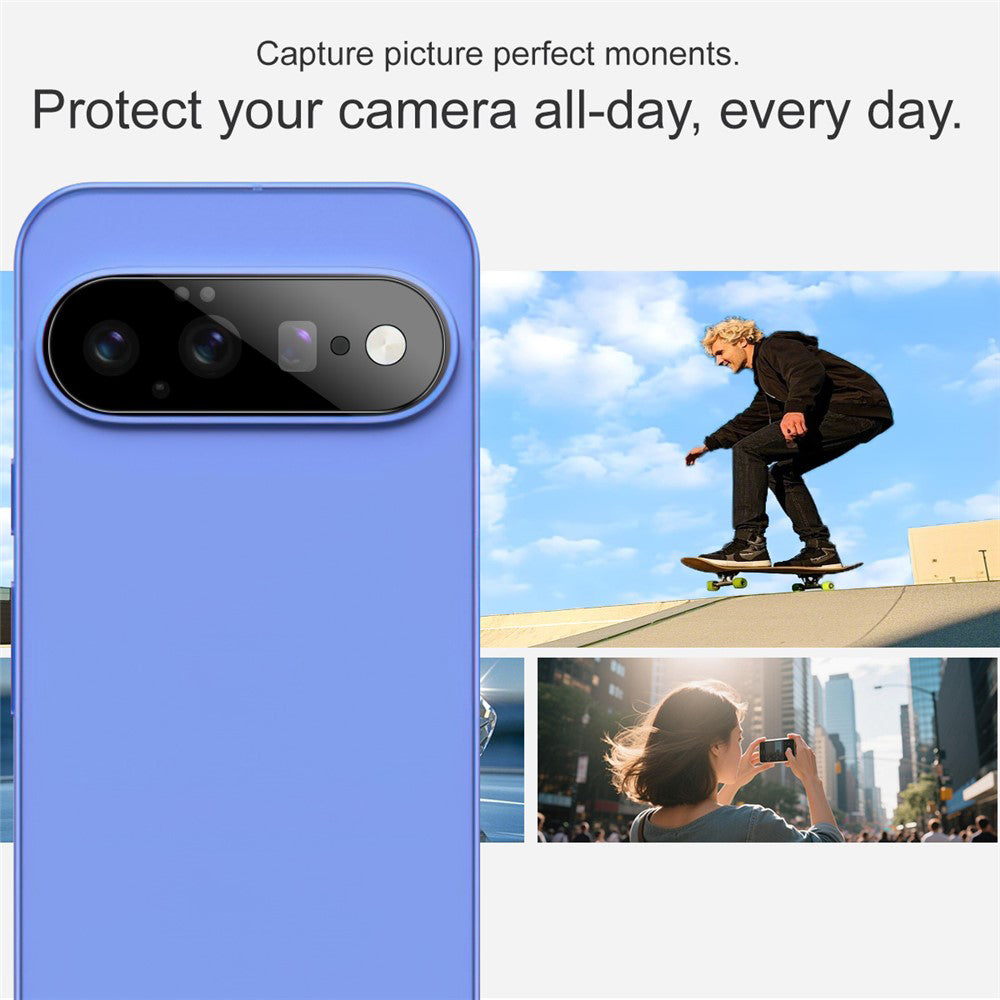 Techsuit Rear Camera Protective Film for Google Pixel 11, Tempered Glass, Black