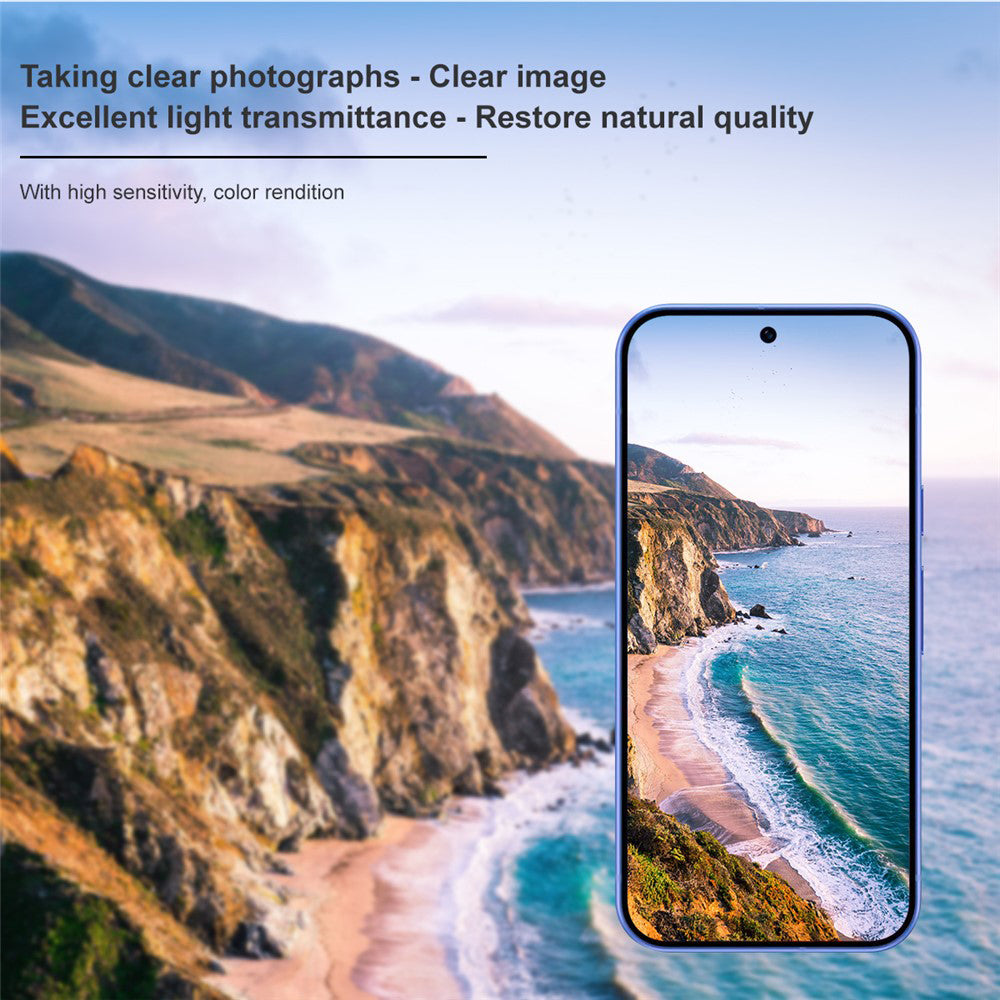 Techsuit Rear Camera Protective Film for Google Pixel 11, Tempered Glass, Black