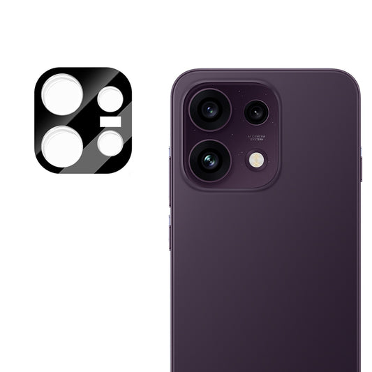 Techsuit Rückkamera-Schutzfolie für Oppo Reno16 F / Reno16 FS, gehärtetes Glas, schwarz