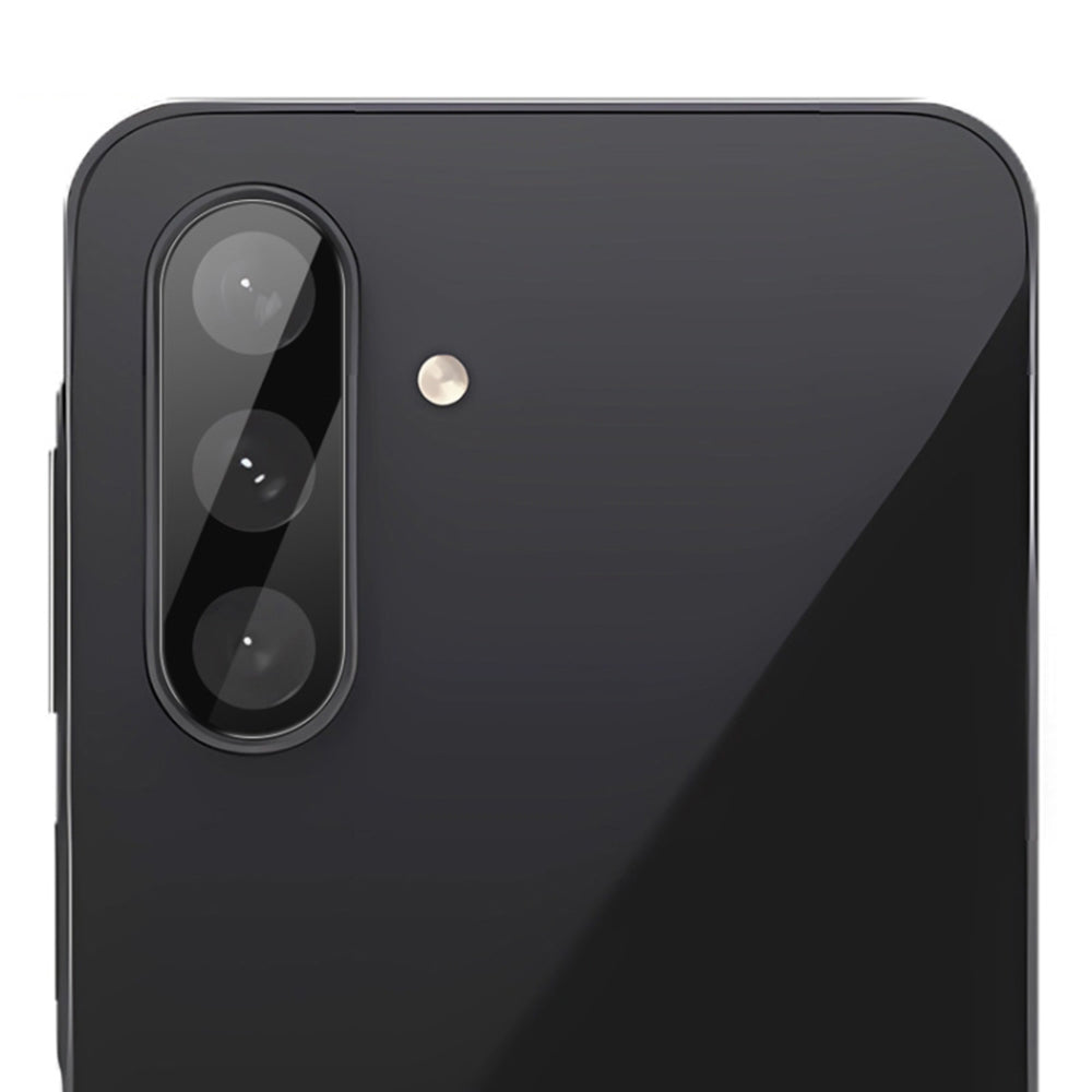 Techsuit Rückkamera-Schutzfolie für Samsung Galaxy A26 A266, gehärtetes Glas, schwarz