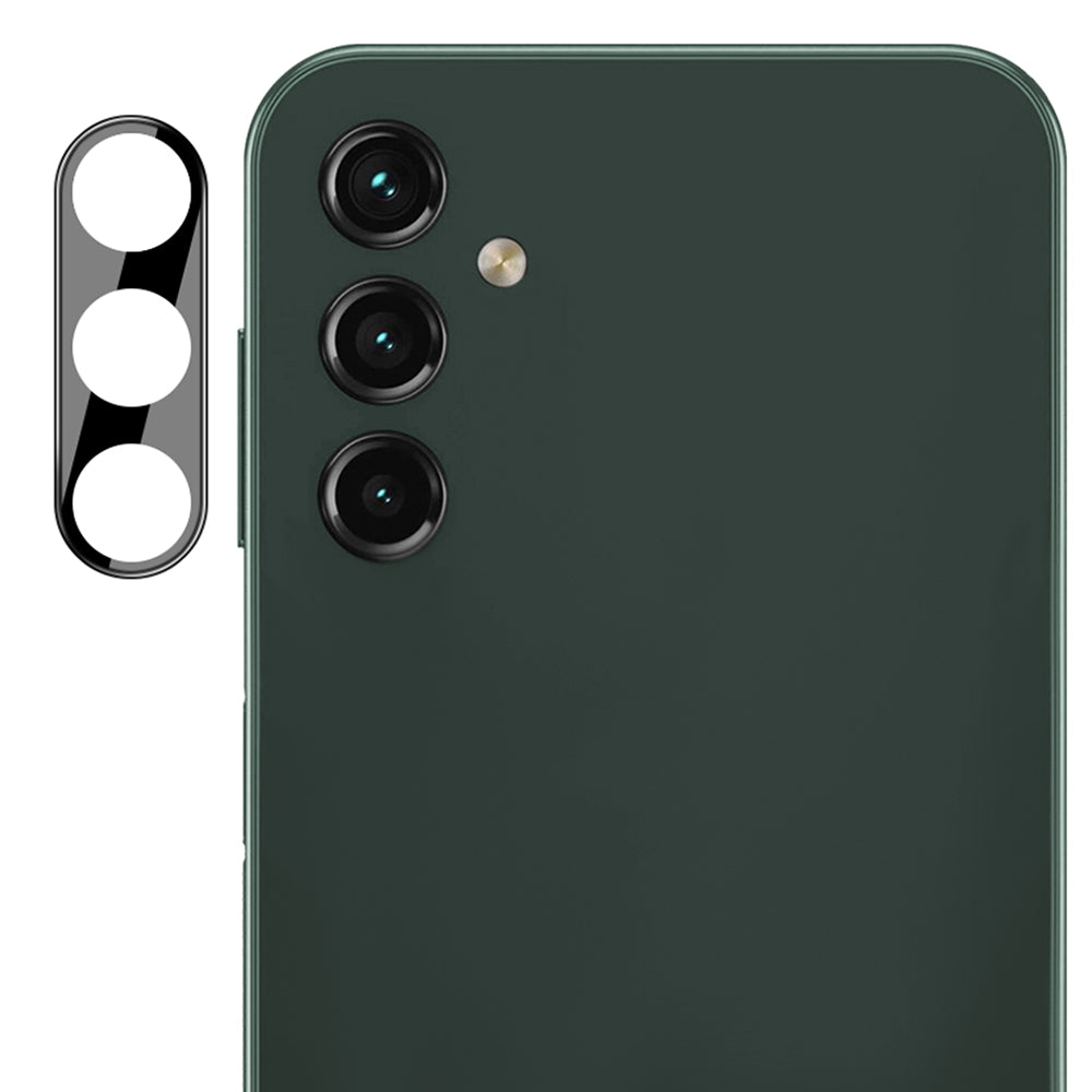 Techsuit Rückkamera-Schutzfolie für Samsung Galaxy A54 A546, gehärtetes Glas, schwarz