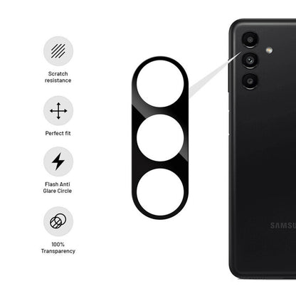Techsuit Rückkamera-Schutzfolie für Samsung Galaxy S24+ S926, gehärtetes Glas, schwarz