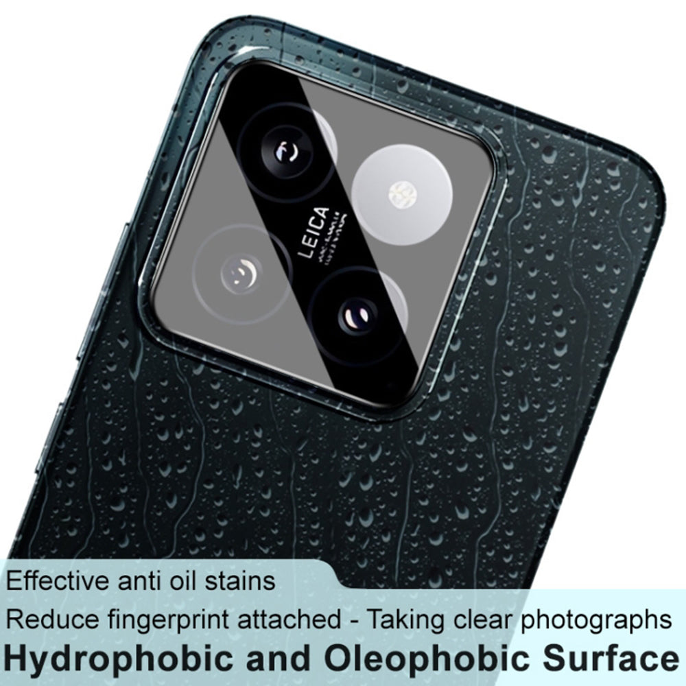 Techsuit Rückkamera-Schutzfolie für Xiaomi 14, gehärtetes Glas, schwarz