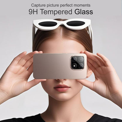 Techsuit Rückkamera-Schutzfolie für Xiaomi 15T, gehärtetes Glas, schwarz