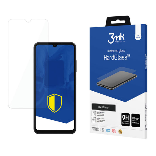 3MK HardGlass Displayschutzfolie für Samsung Galaxy A05s A057, gehärtetes Glas, Full Glue