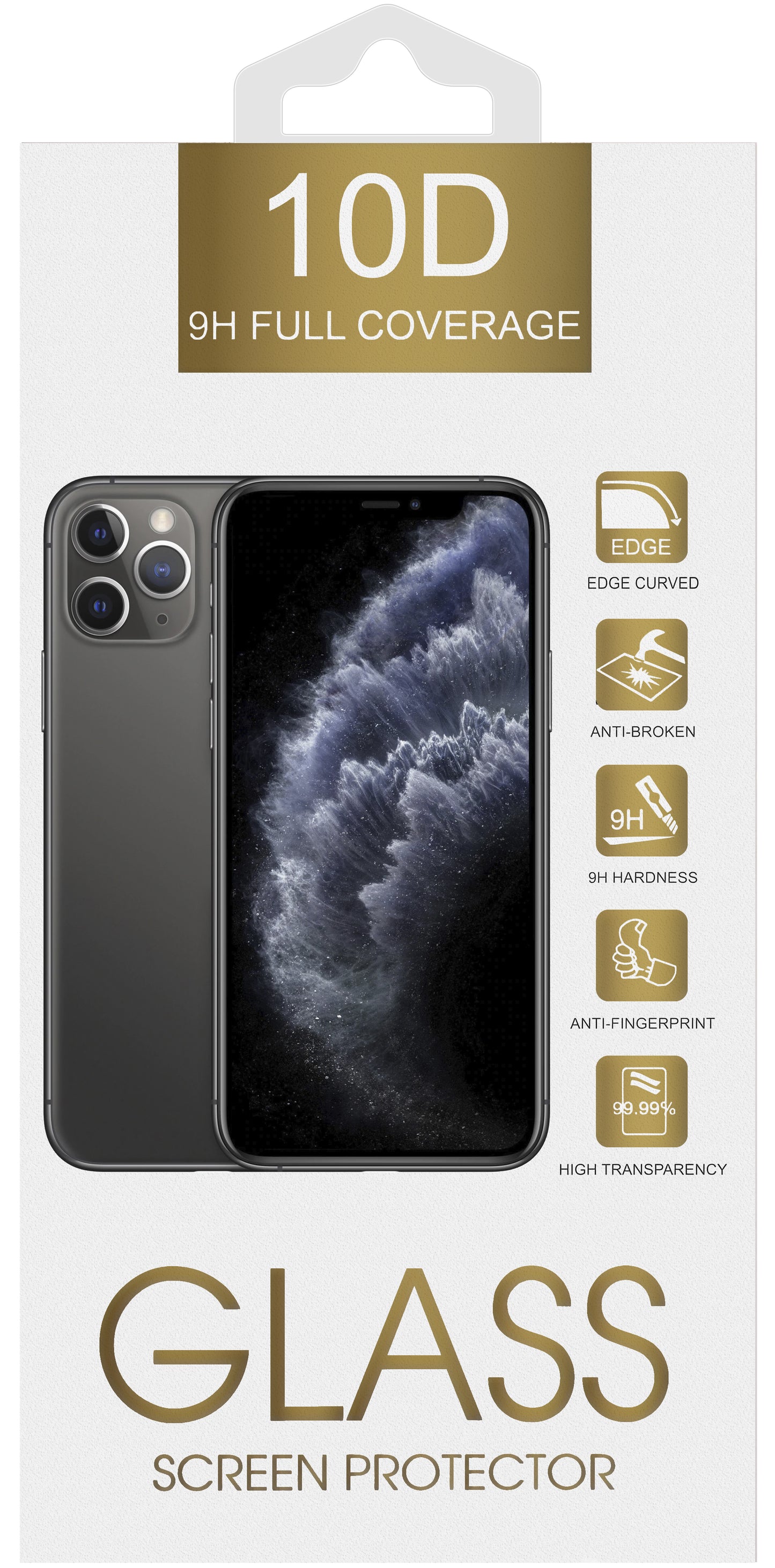 OEM Displayschutzfolie für Samsung Galaxy A26 A266 / A16 5G A166 / A16 4G A165 / M16 M166, gehärtetes Glas, Full Glue, 10D, Schwarz