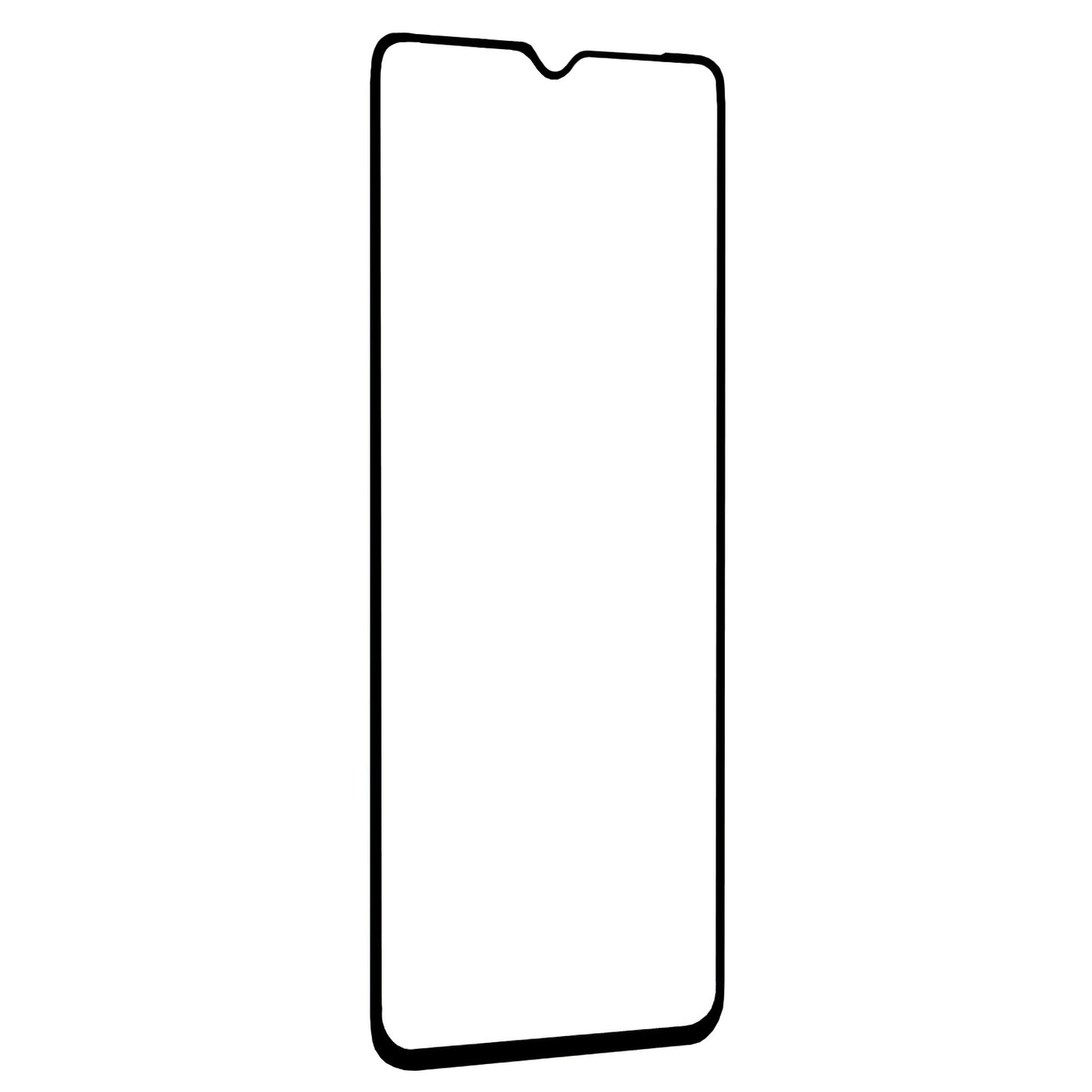 Schutzfolie Blue Shield für Xiaomi Poco C75 5G / C75 / Redmi 14C, gehärtetes Glas, vollflächiger Kleber, hüllenfreundlich, Schwarz