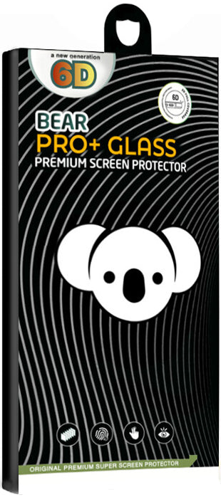 Bear PRO+ Screen Protector for Realme C75 5G / 14x, Tempered Glass, Full Glue, Black