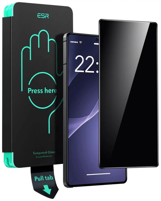 Displayschutzfolie Privacy ESR für Samsung Galaxy S25 Ultra S938, Gehärtetes Glas, Vollverklebung