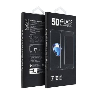 OEM Displayschutzfolie für Samsung Galaxy A07 4G A075, gehärtetes Glas, Full Glue, 5D, Schwarz