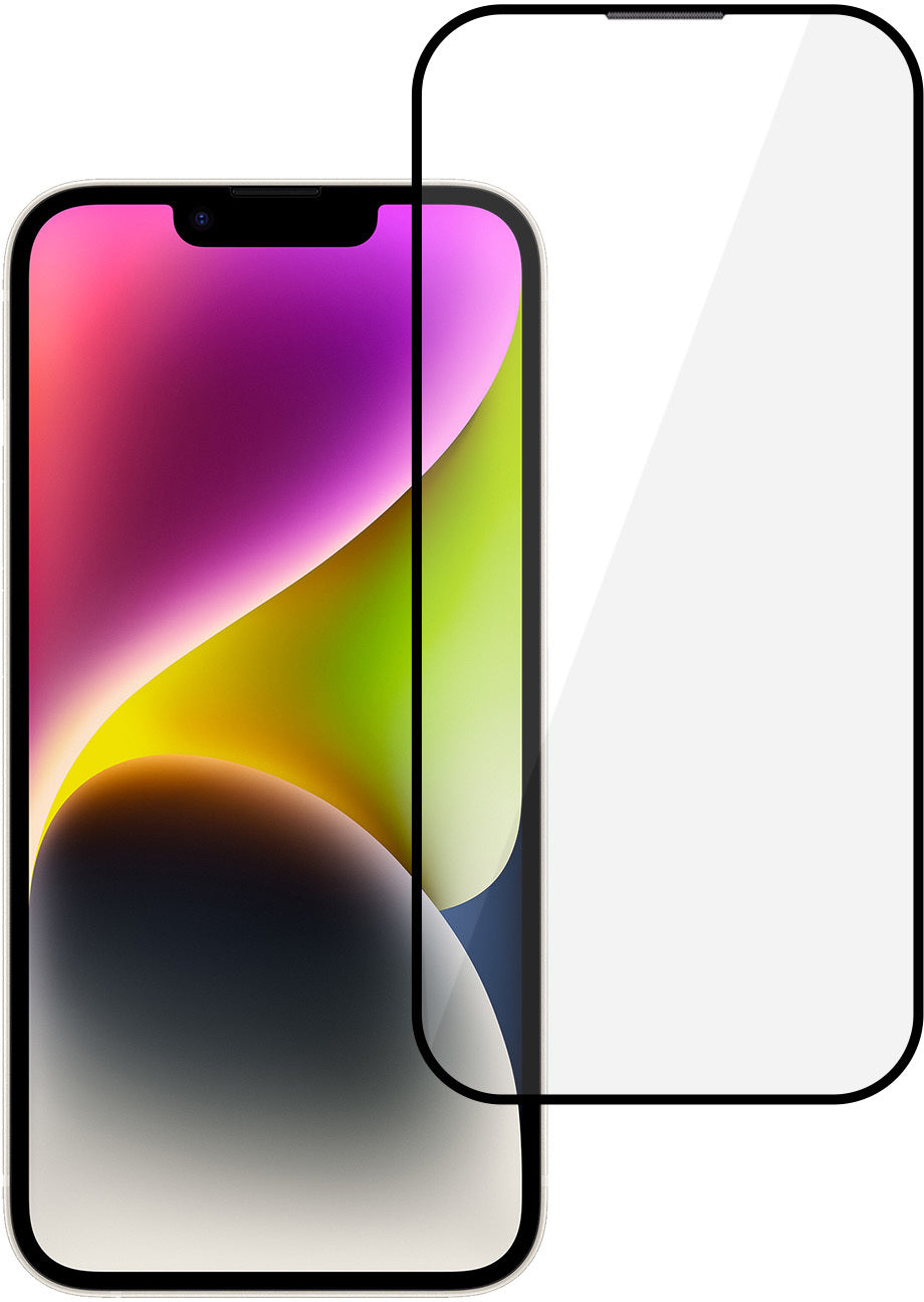 Tel Protect 10X HD DLC Diamond Coating Displayschutzfolie für Apple iPhone 17e / 16e / 14 / 13 Pro / 13, gehärtetes Glas, vollflächig klebend, schwarz
