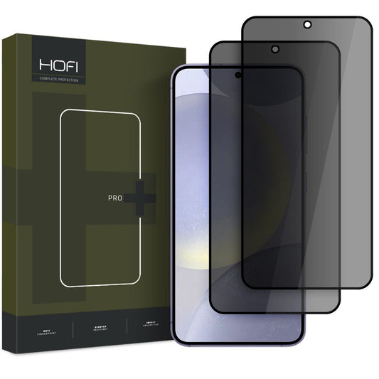 Privacy-Schutzfolie HOFI Glass PRO+ für Samsung Galaxy S25 S931, Sicherheitsglas, Vollklebung, 2er-Set
