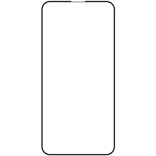 OEM Displayschutzfolie für Apple iPhone 15 Pro, gehärtetes Glas, Vollkleber, 10er Set, 9D, Schwarz