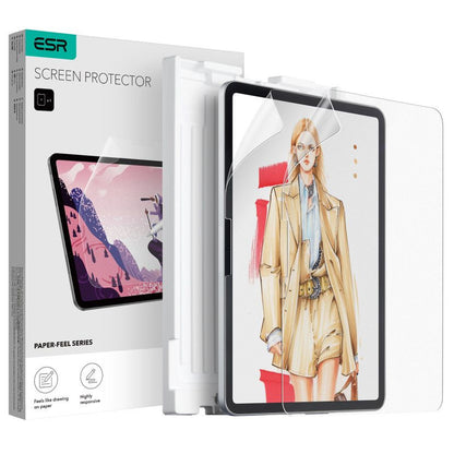 Mattes Schutzfolie ESR Paper Feel für Apple iPad Pro 11 (2025) / iPad Pro 11 (2024), Kunststoff, 2er-Set