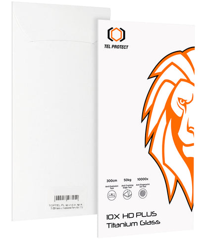 Tel Protect 10X HD Plus Titanium Displayschutzfolie für Apple iPhone 18 Pro Max / 17 Pro Max, gehärtetes Glas, Full Glue, Schwarz