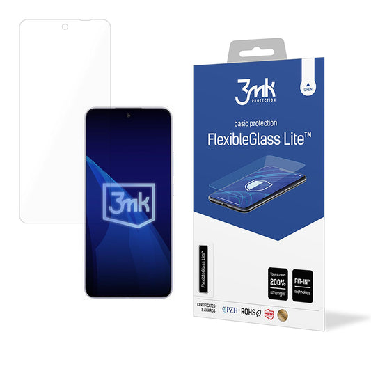 3MK FlexibleGlass Lite Displayschutzfolie für Oppo A5 Pro 4G / A5 Pro, Flexibles Glas, Vollflächig Klebend
