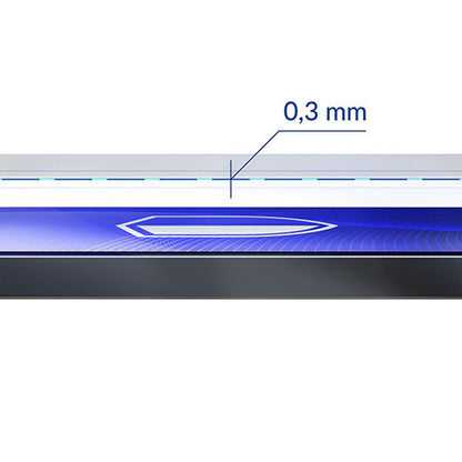 3MK FlexibleGlass Displayschutzfolie für Apple iPhone 12 Pro Max, Flexibles Glas, Vollflächig Klebend