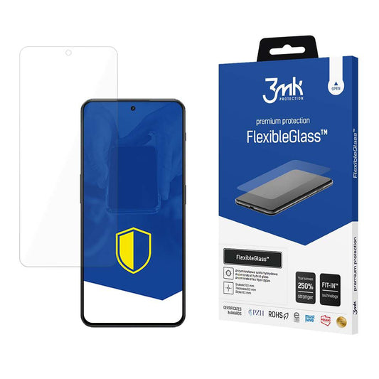 3MK FlexibleGlass Displayschutzfolie für OnePlus Nord 3, Flexibles Glas, Vollklebend