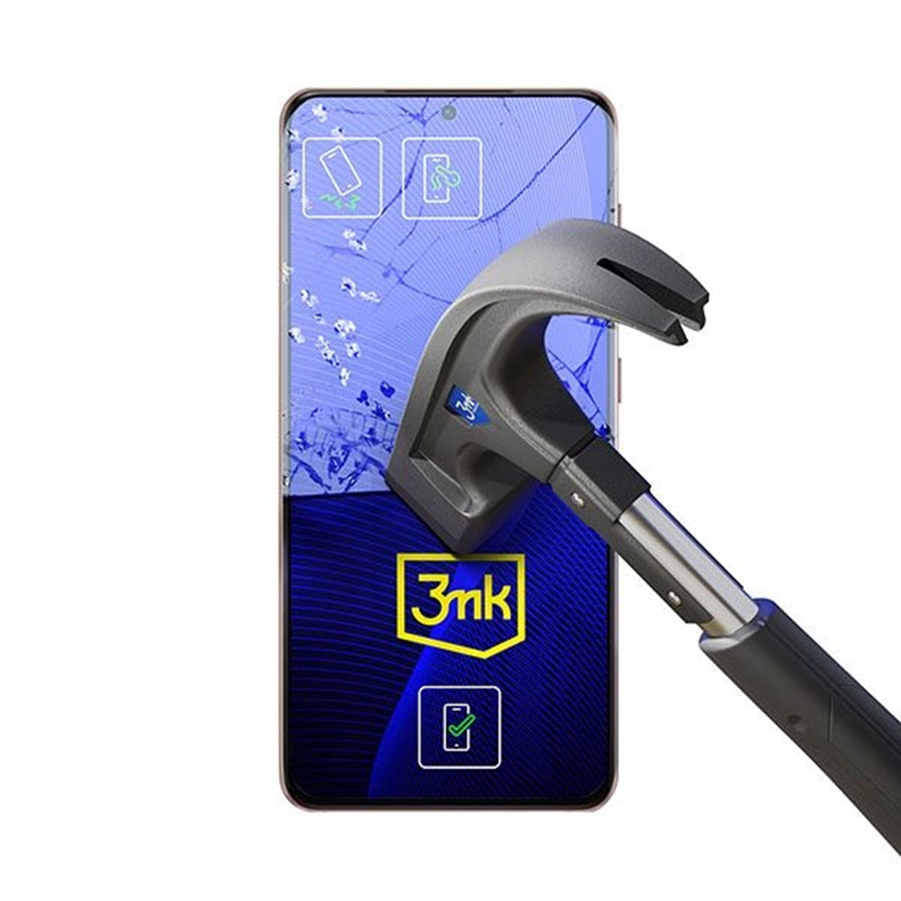 3MK FlexibleGlass Screen Protector for Samsung Galaxy S21 FE 5G G990, Flexible Glass, Full Glue