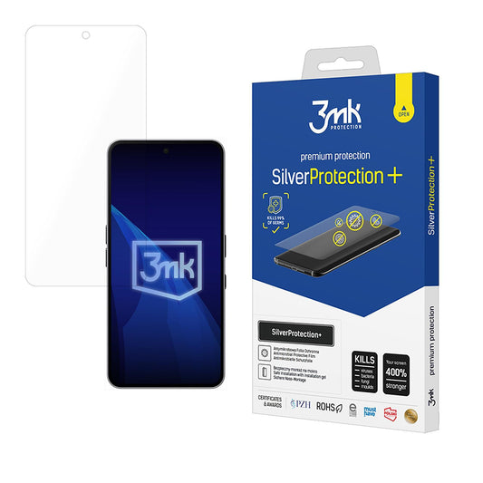 3MK Silver Protect+ Displayschutzfolie für Nothing Phone (3a) / Phone (3a) Pro, Kunststoff