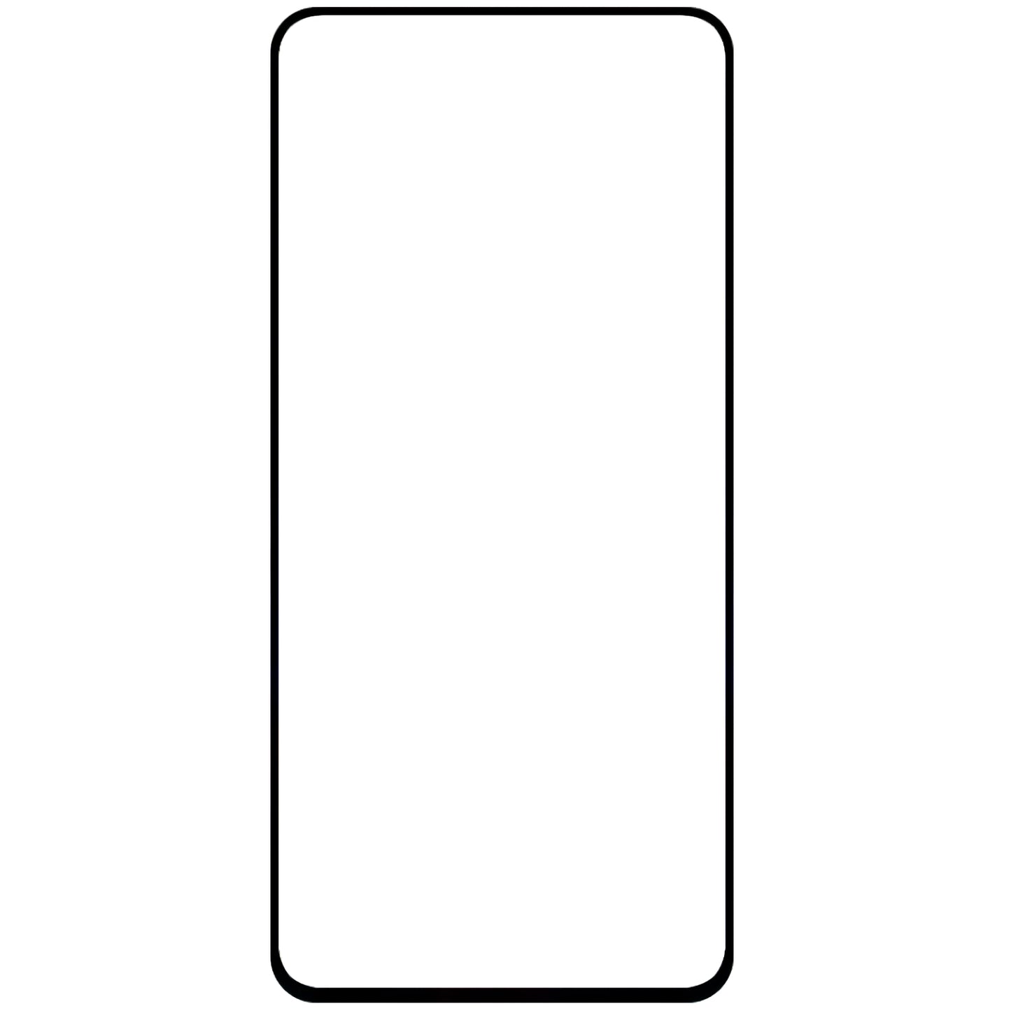 Schutzfolie Blue Shield für Samsung Galaxy A55 5G A556, gehärtetes Glas, vollflächiger Kleber, hüllenfreundlich, Schwarz