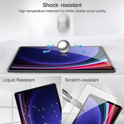 Lito Classic Displayschutzfolie für Samsung Galaxy Tab S9 FE / Tab S9, gehärtetes Glas, Full Glue, 2.5D