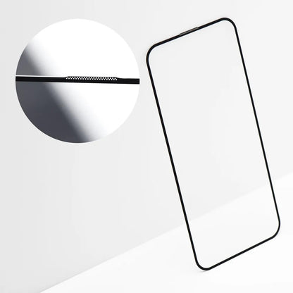 Schutzfolie Bildschirm OEM OG Premium für Apple iPhone 17 Pro Max, Gehärtetes Glas, Vollverklebung, Schwarz