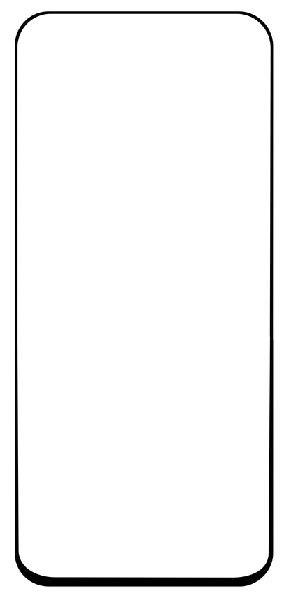 Blue Shield Displayschutzfolie für Honor X7b 5G / 90 Smart / X7b 4G, gehärtetes Glas, Edge Glue, Case Friendly, Schwarz