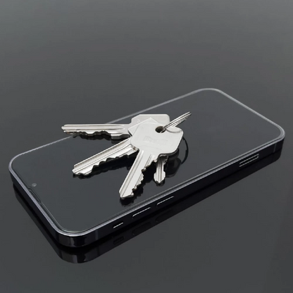 Privacy-Schutzfolie WZK AntiSpy für Apple iPhone 15 Pro, gehärtetes Glas, Vollkleber