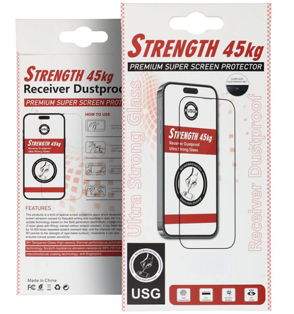 OEM Ultra Strong 45KG Displayschutzfolie für Samsung Galaxy A36 A366, Gehärtetes Glas, Vollklebung, 2.5D, Schwarz