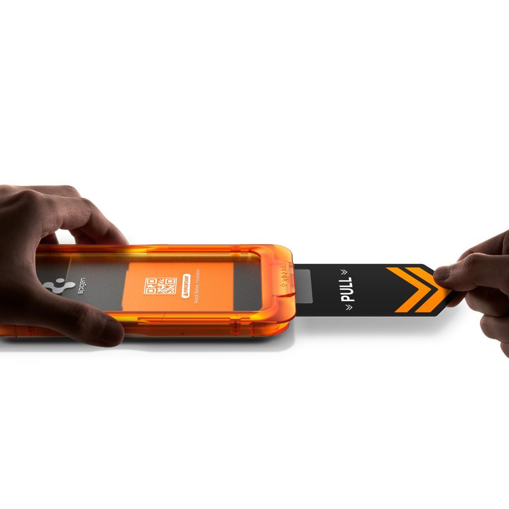 Schutzfolie Spigen GlastR Align Master Slim für Apple iPhone 17 Pro Max, Gehärtetes Glas, Vollkleber, Set 3 Stück AGL10099