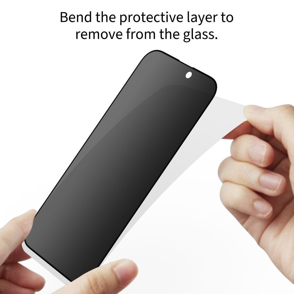 Privacy Tech-Protect Spy+ Displayschutzfolie für Samsung Galaxy A57 5G / A37 5G / S25 FE, gehärtetes Glas, Full Glue, 2 Stück Set