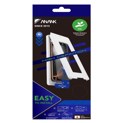 Anank 2X Reinforced Screen Protector for Apple iPhone 16 Pro, Tempered Glass, Full Glue, 2.5D, Black