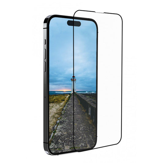 Anank 3X Verstärkte Displayschutzfolie für Apple iPhone 15 Pro Max, Sicherheitsglas, Vollkleber, 3D, Schwarz