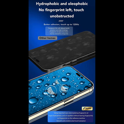 Anank 3X Verstärkte Displayschutzfolie für Apple iPhone 17e / 16e / 14 / 13 Pro, Sicherheitsglas, Vollkleber, 2.5D, Schwarz