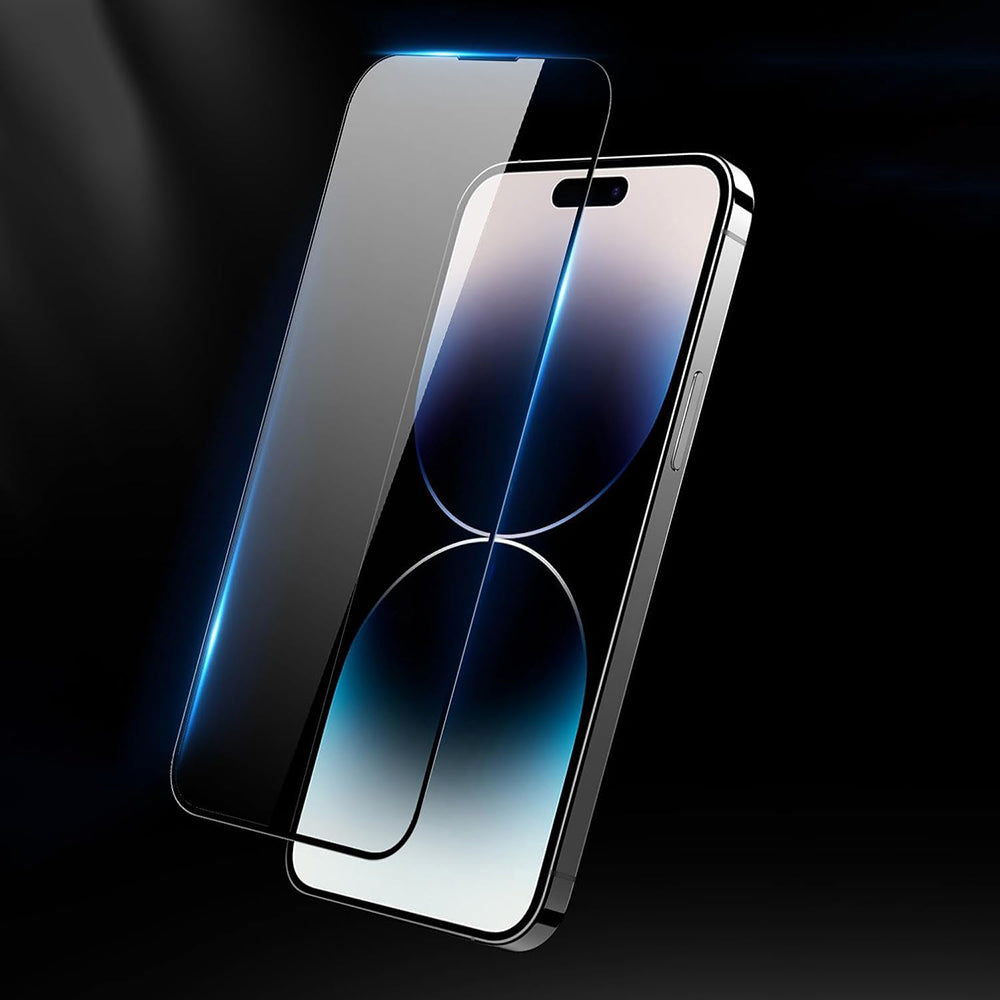 Schutzfolie Anank 5X Verstärkt Anti-Crack für Apple iPhone 17 Pro Max, Gehärtetes Glas, Vollverklebung, 3D, Schwarz