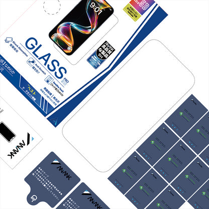 Schutzfolie Anank 5X Reinforced für Apple iPhone 17 Air, Gehärtetes Glas, Full Glue, 2.5D, Schwarz
