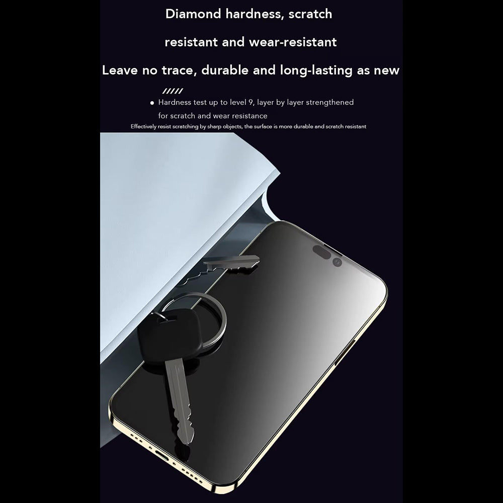 Anank Anti-Fingerprint Displayschutzfolie für Apple iPhone 15, gehärtetes Glas, Vollkleber, 2.5D, Schwarz