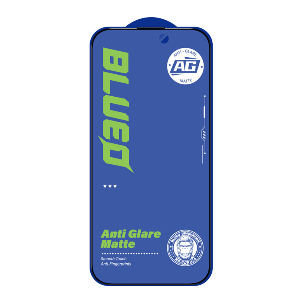 Blueo Anti-Glare Screen Protector Film for Apple iPhone 11 Pro / XS / X, Tempered Glass, Full Glue, Black